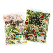 Roerbak- of wokgroenten
zak à 400 gram
of Kramer verse atjar
bakje à 300 gram